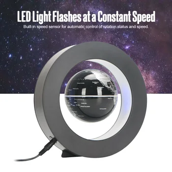 New Magnetic Levitation Floating Globe with Colored LED Lights O Shape Anti Gravity Magnetic Levitation Rotating World Map
New Magnetic Levitation Floating Globe with Colored LED Lights O Shape Anti Gravity Magnetic Levitation Rotating World Map