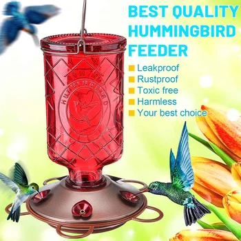 Garden Hand-held Hummingbird Water Feeder Plastic Feeder Glass Bird Feeder Parrots Birds Food Holder Gardening Bird Tools 600ml
Garden Hand-held Hummingbird Water Feeder Plastic Feeder Glass Bird Feeder Parrots Birds Food Holder Gardening Bird Tools 600ml