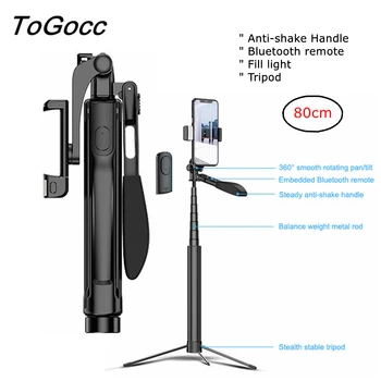 80cm Selfie Stick Tripod LED Fill Light Bluetooth Extendable Monopod with Remote Control For iPhone Samsung Huawei XiaoMi
80cm Selfie Stick Tripod LED Fill Light Bluetooth Extendable Monopod with Remote Control For iPhone Samsung Huawei XiaoMi