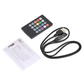 20 Keys USB IR RF Music Remote Control Sound Sensor for LED Strip light Controller Dimmer with Power Adapter
20 Keys USB IR RF Music Remote Control Sound Sensor for LED Strip light Controller Dimmer with Power Adapter