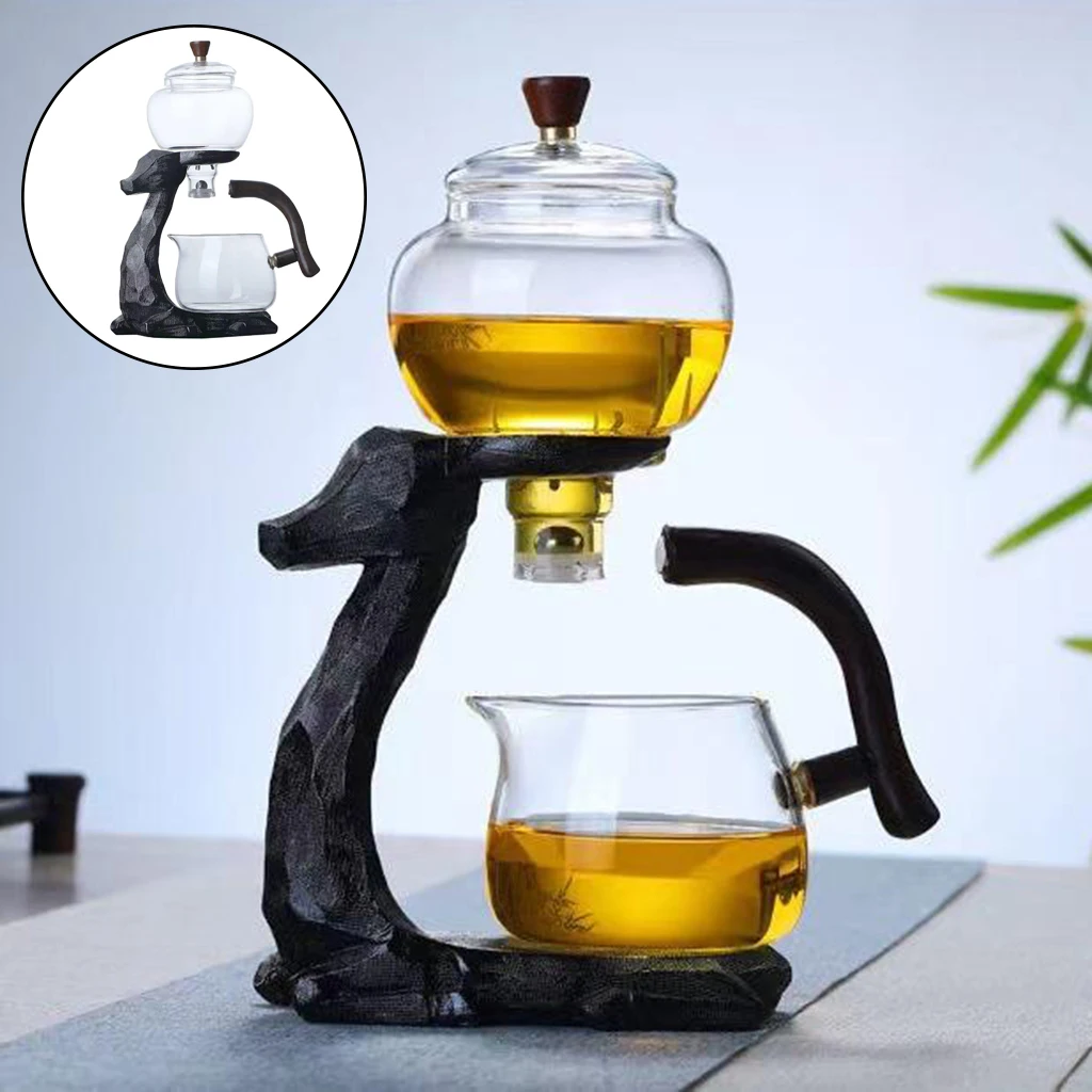 Kungfu Glass Tea Set Magnetic Water Diversion for Kitchen Loose Infusers Kettles Cooking Maker Glasses Teapot | Дом и сад