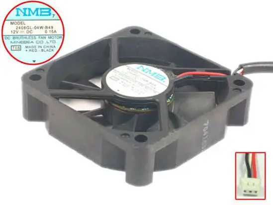 NMB-MAT 2406GL-04W-B49 T08 DC 12V 0.15A 3-проводной 60x60x15 мм вентилятор охлаждения сервера
NMB-MAT 2406GL-04W-B49 T08 DC 12V 0.15A 3-проводной 60x60x15 мм вентилятор охлаждения сервера