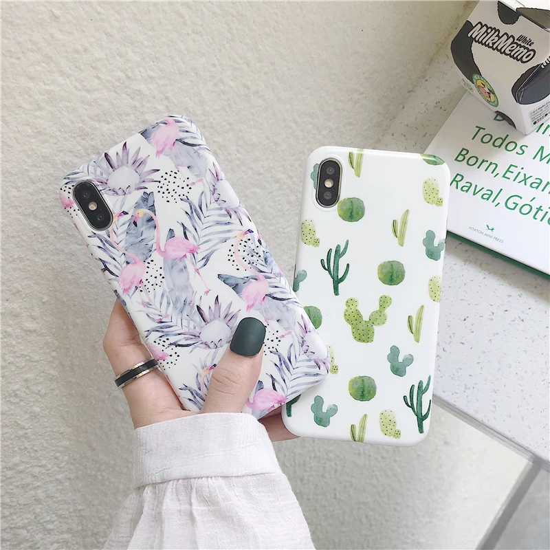 Cute Flamingo cactus phone case for iphone 7 case matte soft TPU Case For iphone XR X XS Max 6 6s 7 8 plus back cover
Cute Flamingo cactus phone case for iphone 7 case matte soft TPU Case For iphone XR X XS Max 6 6s 7 8 plus back cover
