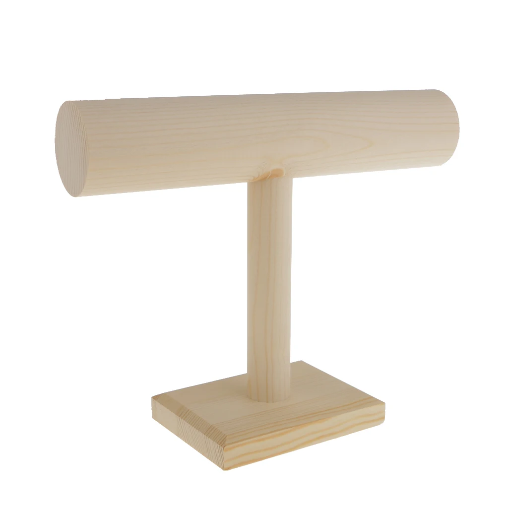T-Bar Bracelet Necklace Jewelry Display Stand for Home Organization (Wood), Watch Rack Holder
T-Bar Bracelet Necklace Jewelry Display Stand for Home Organization (Wood), Watch Rack Holder