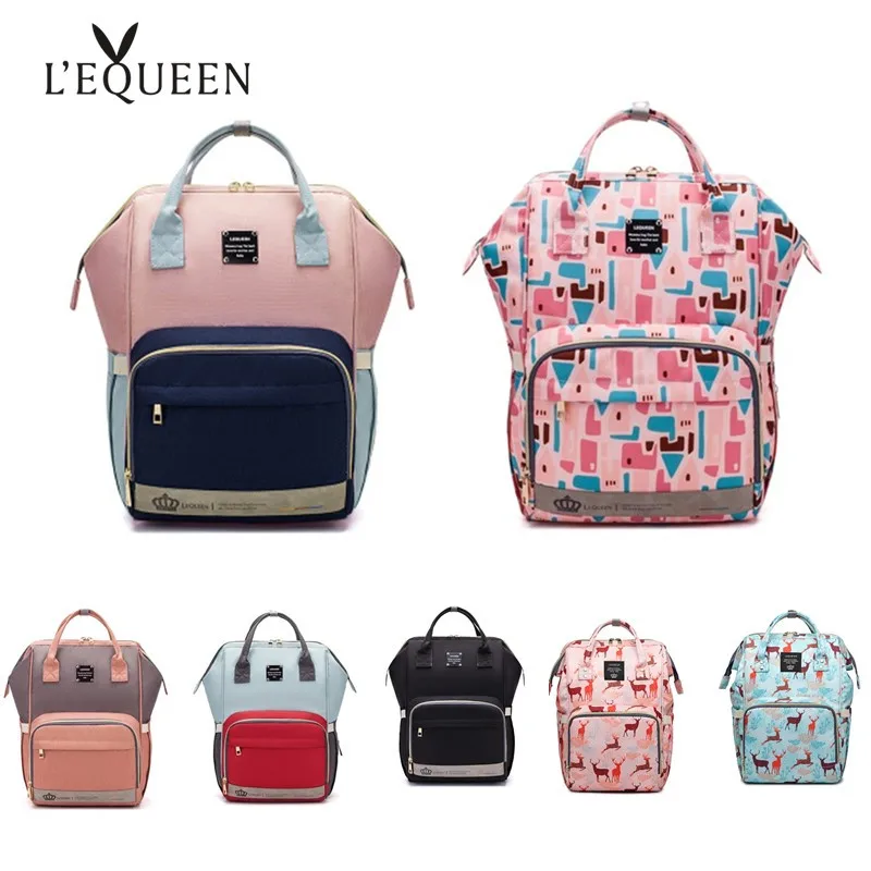 Lequeen Fashion Mummy Maternity Nappy Bag Large Capacity Nappy Bag Travel Backpack Nursing Bag for Baby Care Women's Fashion Bag
Lequeen Fashion Mummy Maternity Nappy Bag Large Capacity Nappy Bag Travel Backpack Nursing Bag for Baby Care Women's Fashion Bag
