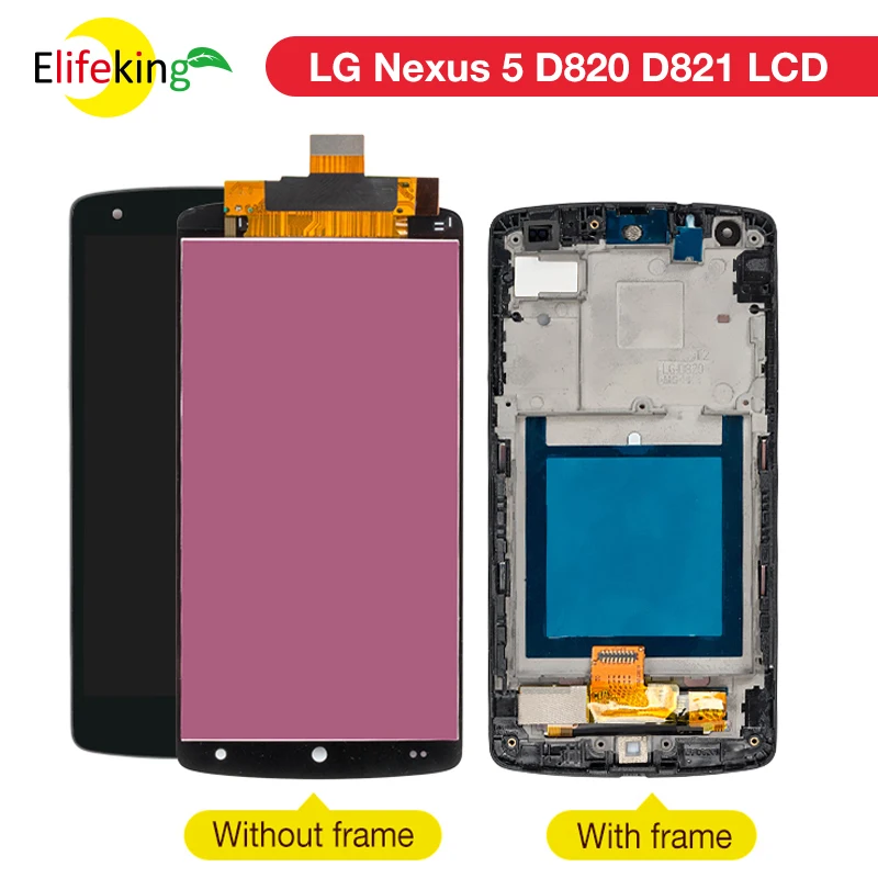 Original 4.95" IPS for LG Nexus 5 LCD Display Touch Screen Digitizer Assembly with Frame Nexus5 D820 D821 Screen Replacement
Original 4.95" IPS for LG Nexus 5 LCD Display Touch Screen Digitizer Assembly with Frame Nexus5 D820 D821 Screen Replacement