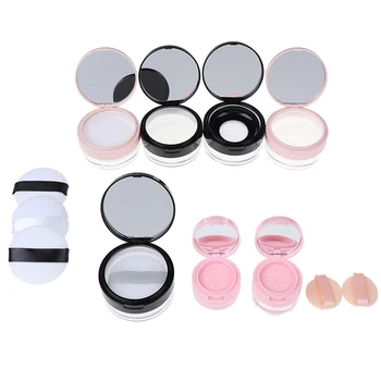 Portable Plastic Powder Box Empty Loose Powder Pot With Sieve Mirror Cosmetic Sifter Loose Jar Travel Makeup Container 
Portable Plastic Powder Box Empty Loose Powder Pot With Sieve Mirror Cosmetic Sifter Loose Jar Travel Makeup Container