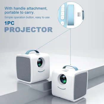 1080P Full HD Home Theater Education Portable Gift Outdoor Story Telling Teaching Study Children Toy Led Handle Mini Projector
1080P Full HD Home Theater Education Portable Gift Outdoor Story Telling Teaching Study Children Toy Led Handle Mini Projector