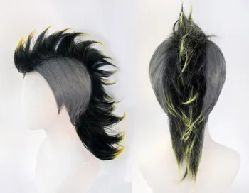 Demon Slayer: Kimetsu no Yaiba Shinazugawa Genya Cosplay Wigs High-temperature Fiber Black and Yellow Hair With free hair cap 
Demon Slayer: Kimetsu no Yaiba Shinazugawa Genya Cosplay Wigs High-temperature Fiber Black and Yellow Hair With free hair cap