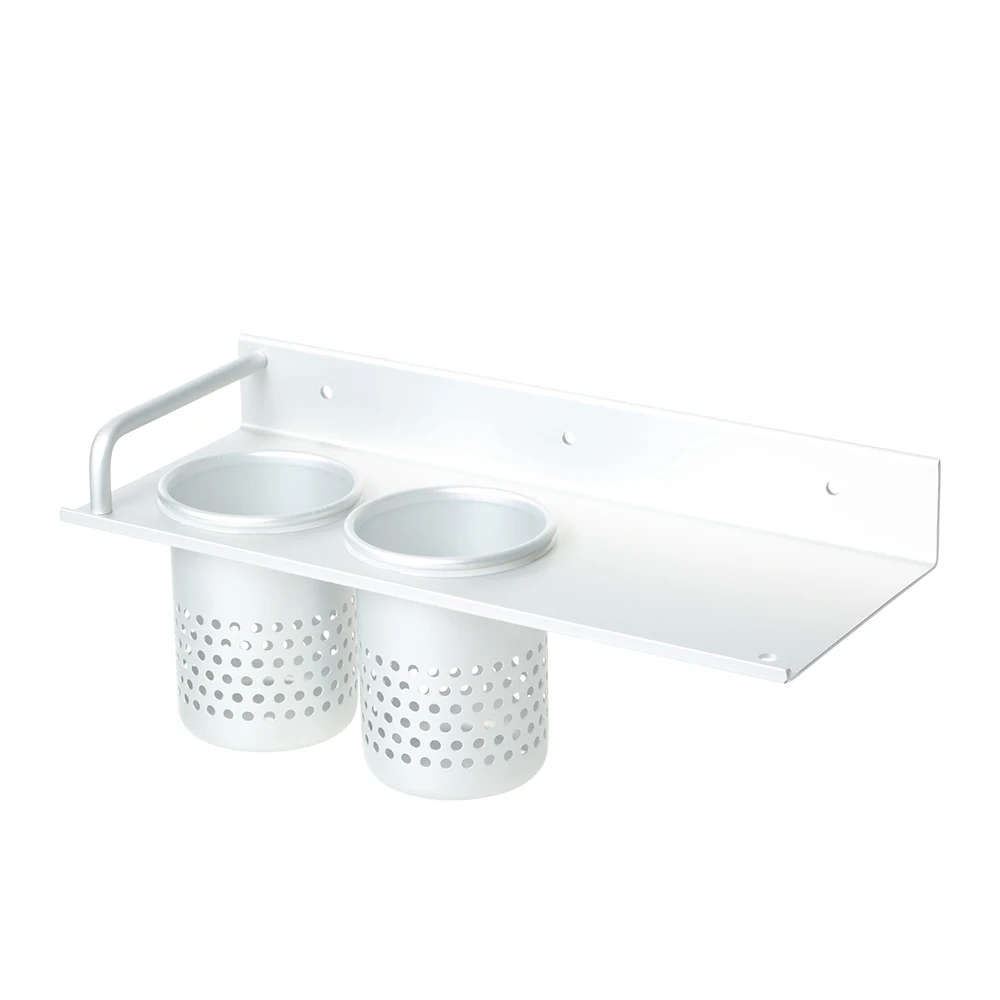 Multi-use Aluminum Flat Holder Stand Rack Storage Organizer Wall Mount Hair Dryer Drier Bathroom with 2 Cups
Multi-use Aluminum Flat Holder Stand Rack Storage Organizer Wall Mount Hair Dryer Drier Bathroom with 2 Cups