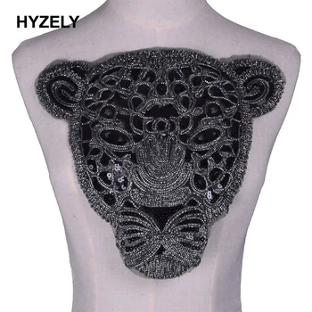 Large Black Sequin Lace Tiger Head Clothes Embroidered Patches for Clothing Sew on Sweatshirt Leopard Applique Sticker NL361 
Large Black Sequin Lace Tiger Head Clothes Embroidered Patches for Clothing Sew on Sweatshirt Leopard Applique Sticker NL361