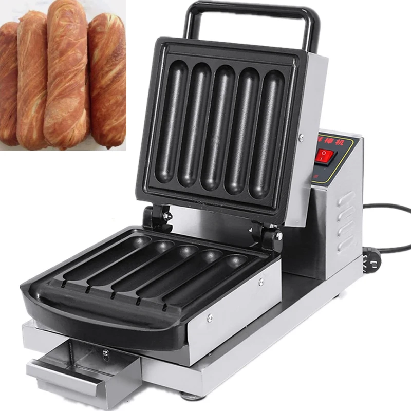 

Milk Rod Machine Electric Crispy Milk Stick Waffle Maker Corn Dog Machine Stainless Steel Bread Machine 220V/110V 800W/1800W