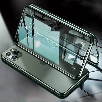 For iPhone 11 Pro Max Case Dual Tempered Glass Cover 360 Full Protection Phone Case For iPhone 11 Pro Cover Magnetic Clip Bumper
For iPhone 11 Pro Max Case Dual Tempered Glass Cover 360 Full Protection Phone Case For iPhone 11 Pro Cover Magnetic Clip Bumper