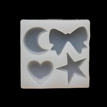Star Moon Heart Bowknot Resin Molds Silicone Resin Jewelry Liquid Mold for DIY Necklace Pendant Charms Making Jewelry 
Star Moon Heart Bowknot Resin Molds Silicone Resin Jewelry Liquid Mold for DIY Necklace Pendant Charms Making Jewelry