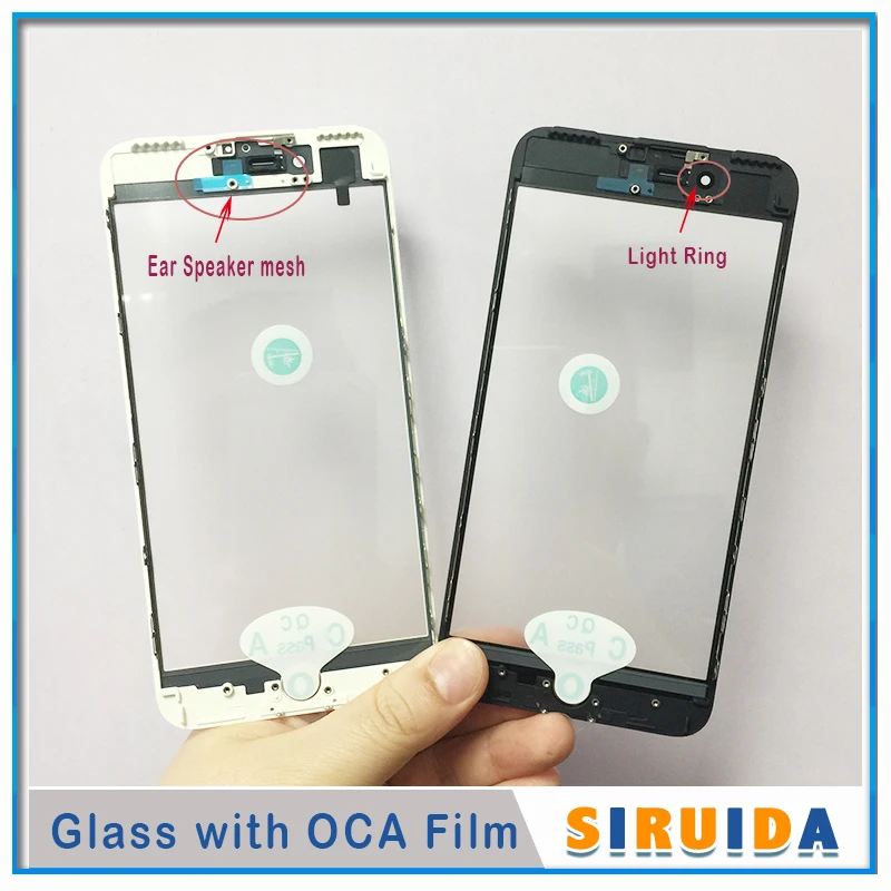 Экран с рамкой клеем и пылезащитной сеткой динамика SRUD для Iphone 5/5S/6/6+/6s/6s+/7/7+/8/8+/XR/11