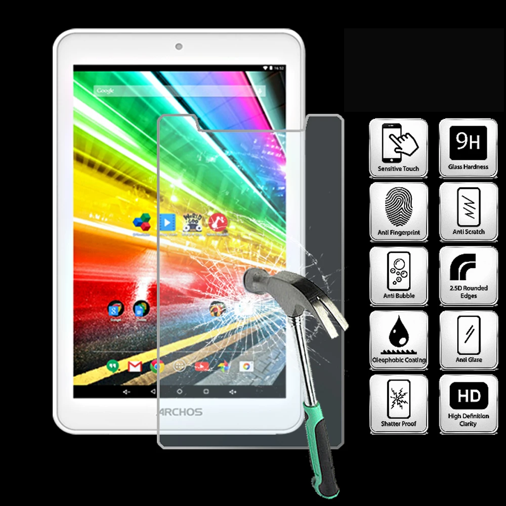For ARCHOS 70 Platinum Tablet Tempered Glass Screen Protector Cover Explosion-Proof Anti-Scratch Screen Film
For ARCHOS 70 Platinum Tablet Tempered Glass Screen Protector Cover Explosion-Proof Anti-Scratch Screen Film