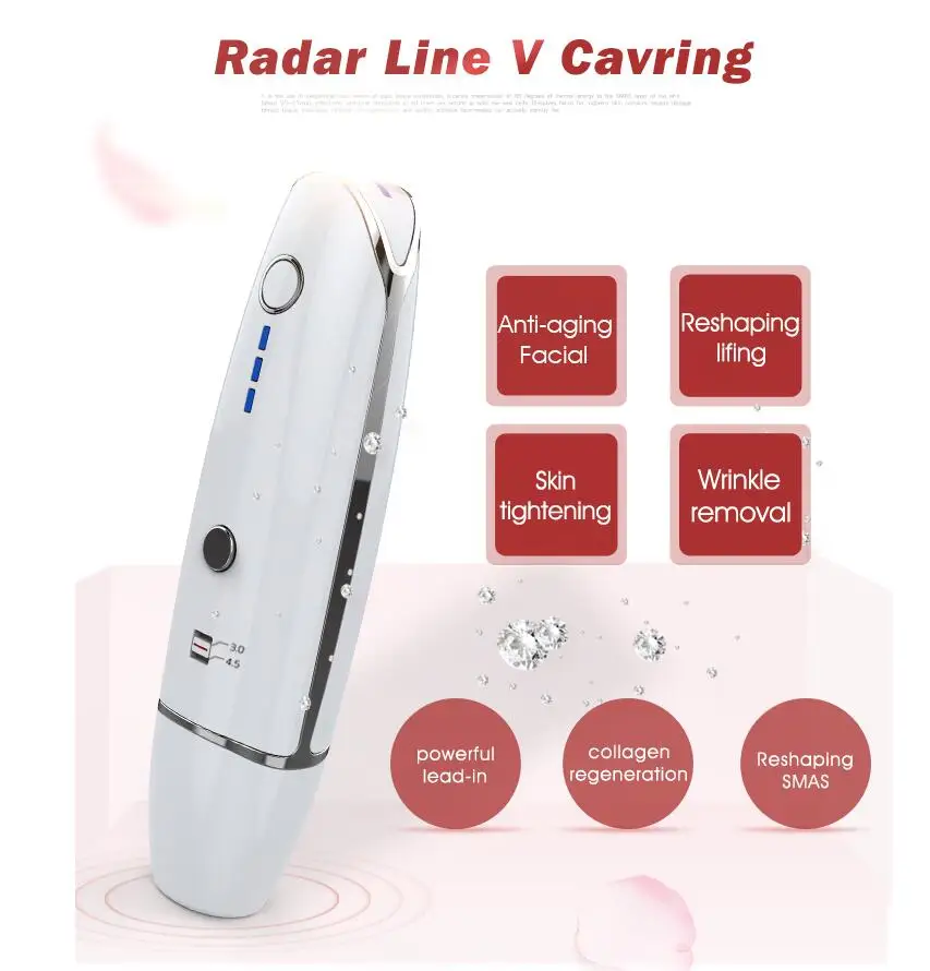 2019 Portable Radar Line V Carving Face Lift Skin Tightening Rf Beauty Home Use Beauty Machine
2019 Portable Radar Line V Carving Face Lift Skin Tightening Rf Beauty Home Use Beauty Machine