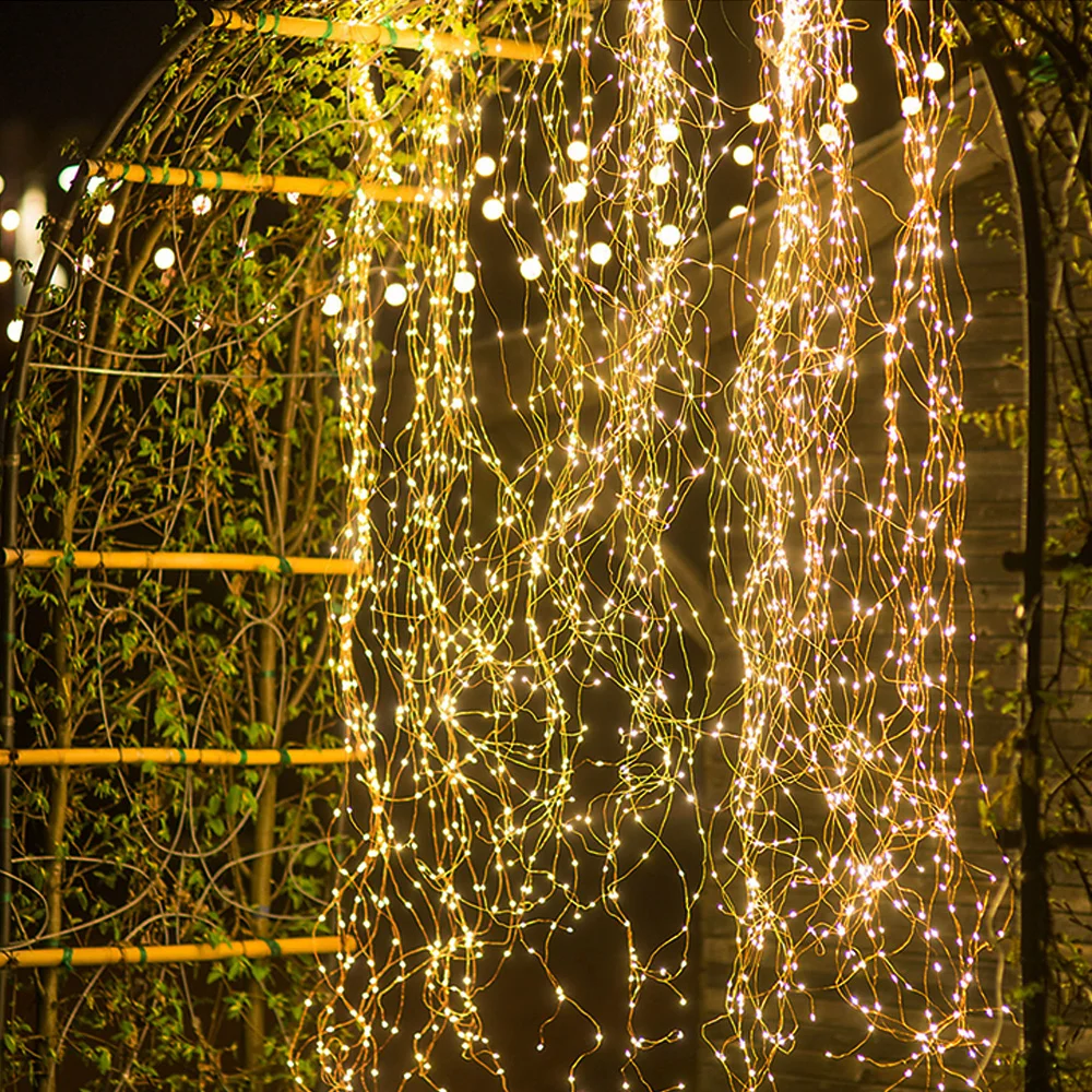 2M 200M LED Copper Wire String Light Vines Branch Tree Lights Waterfall Fairy Light For Wedding Party Christmas Decoration D30
2M 200M LED Copper Wire String Light Vines Branch Tree Lights Waterfall Fairy Light For Wedding Party Christmas Decoration D30