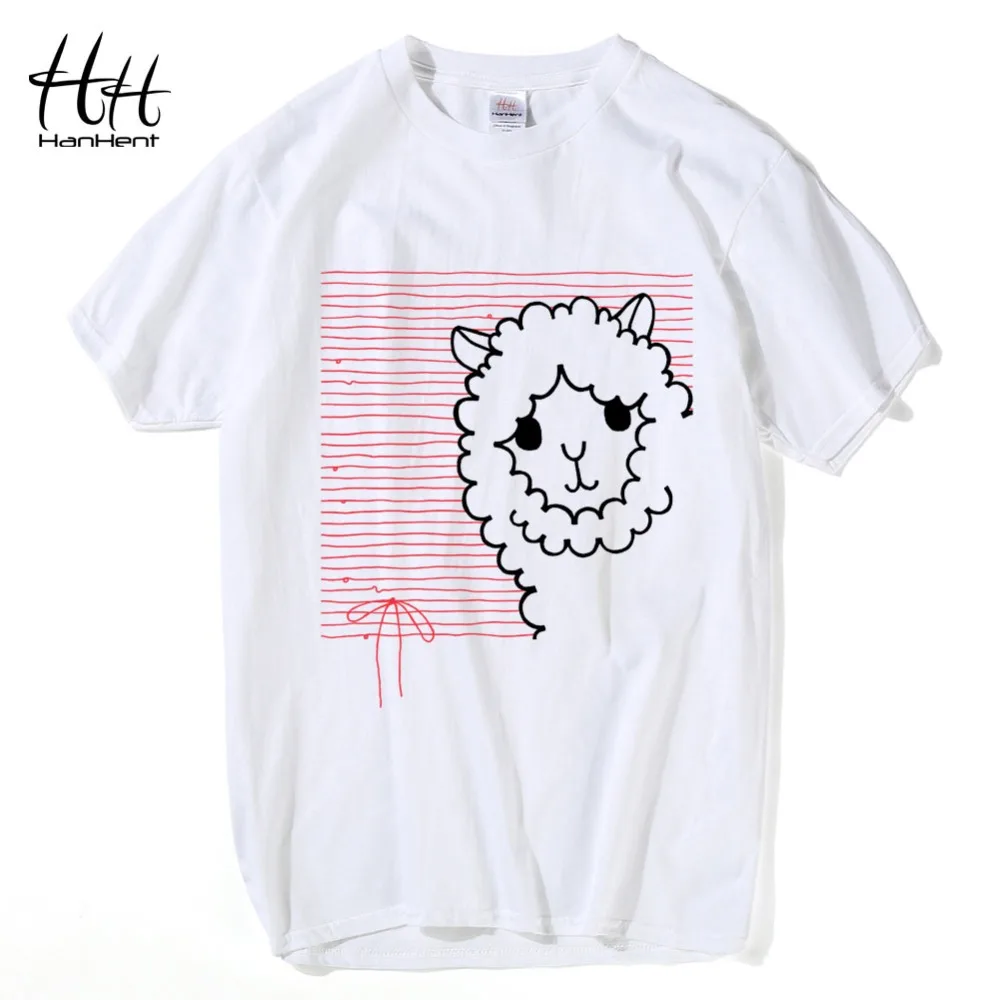 HanHent Pure Cotton Short Sleeve Creative Sheep Printed funny Men Tshirt Casual O-neck Loose summer T shirt for men Harajuku
HanHent Pure Cotton Short Sleeve Creative Sheep Printed funny Men Tshirt Casual O-neck Loose summer T shirt for men Harajuku