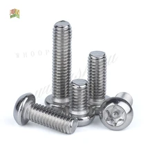 M2 M2.5 M3 M4 M5 M6 304 stainless steel six lobes button Torx Pan round head with Pin tamper proof anti-theft security screw
M2 M2.5 M3 M4 M5 M6 304 stainless steel six lobes button Torx Pan round head with Pin tamper proof anti-theft security screw