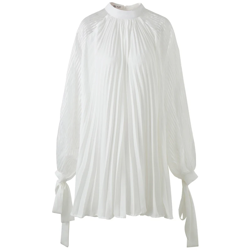 PERHAPS U White Stand Collar Puff Sleeve Long Sleeve Ruched Bow Elegant A-line Mini Dress D1985
PERHAPS U White Stand Collar Puff Sleeve Long Sleeve Ruched Bow Elegant A-line Mini Dress D1985
