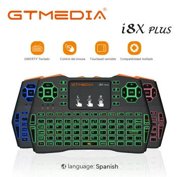 GTMEDIA Original i8X PLUS English Spain Version 2.4GHz Mini Wireless Keyboard Air Mouse Touchpad Handheld for Android TV BOX
GTMEDIA Original i8X PLUS English Spain Version 2.4GHz Mini Wireless Keyboard Air Mouse Touchpad Handheld for Android TV BOX