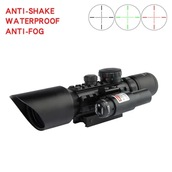 3-10X42 Tactical Reticle Holographic Sight Red Green Dot Optics Collimator Range Airsoft Hunting Rifle Scope With Red Laser
3-10X42 Tactical Reticle Holographic Sight Red Green Dot Optics Collimator Range Airsoft Hunting Rifle Scope With Red Laser