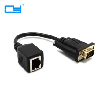 10pcs/ VGA to RJ45 Cable VGA Male/Female to RJ45 Female Extender Adapter Converter Cable Wire Cord Specification
10pcs/ VGA to RJ45 Cable VGA Male/Female to RJ45 Female Extender Adapter Converter Cable Wire Cord Specification