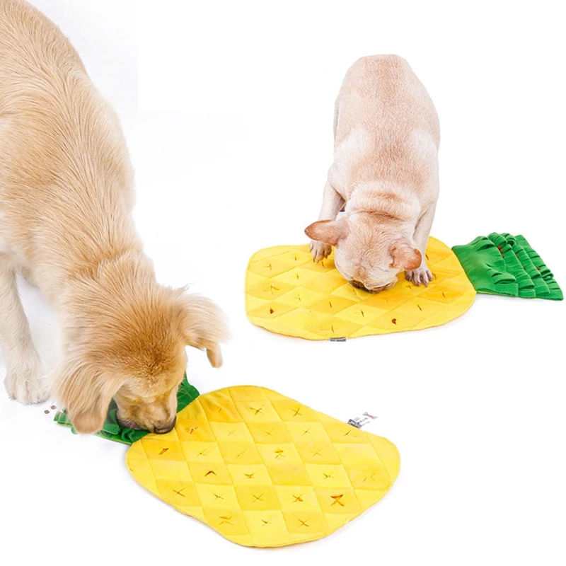 Pineapple Shape Washable Pet Snuffle Feeding Mat Dog Puzzle Toy Nosework Blanket E8BD
Pineapple Shape Washable Pet Snuffle Feeding Mat Dog Puzzle Toy Nosework Blanket E8BD