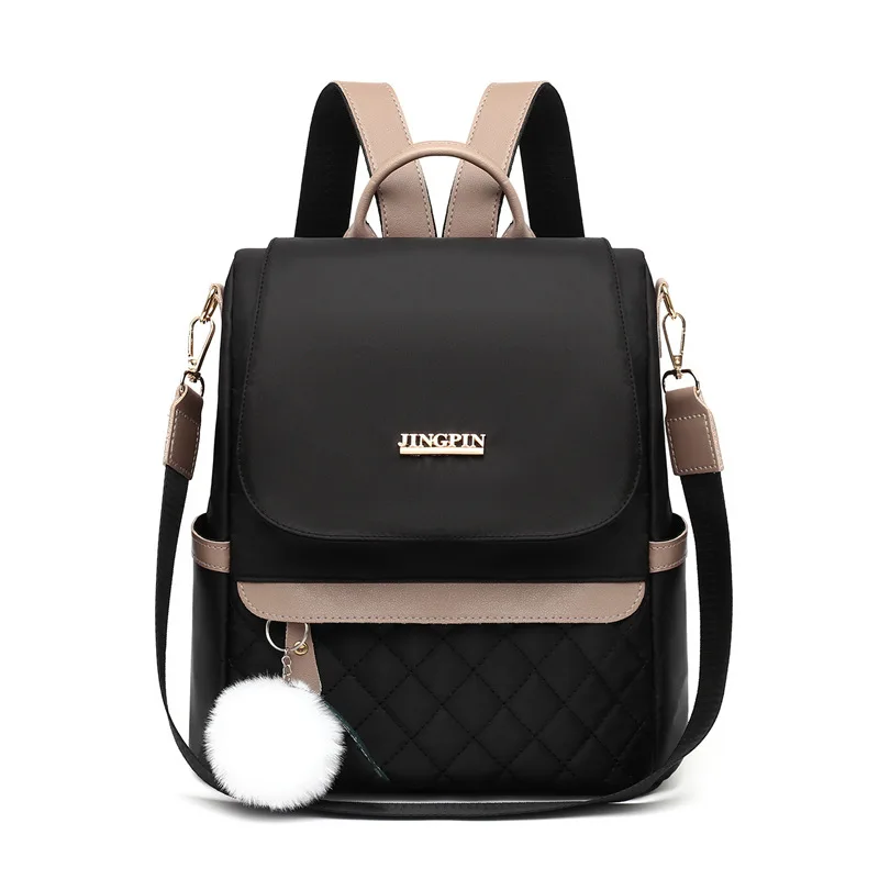 Фото Модный Однотонный женский рюкзак Mochila для покупок дорожная сумка с защитой от