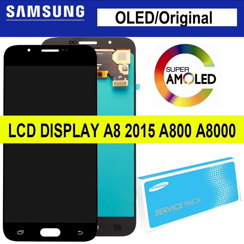 OLED/Super AMOLED LCD Display For Samsung Galaxy A8 2015 A800 A8000 A800F LCD Display Touch Screen Digitizer Assembly
OLED/Super AMOLED LCD Display For Samsung Galaxy A8 2015 A800 A8000 A800F LCD Display Touch Screen Digitizer Assembly