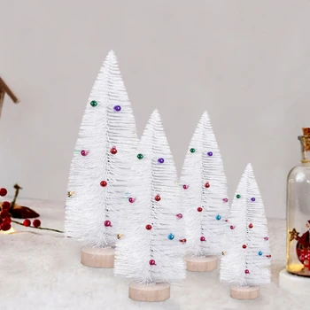 4pcs/set Pine Needle Little Trees Mini White Christmas Tree With Colorful Bells for Home Christmas Party Decoration
4pcs/set Pine Needle Little Trees Mini White Christmas Tree With Colorful Bells for Home Christmas Party Decoration