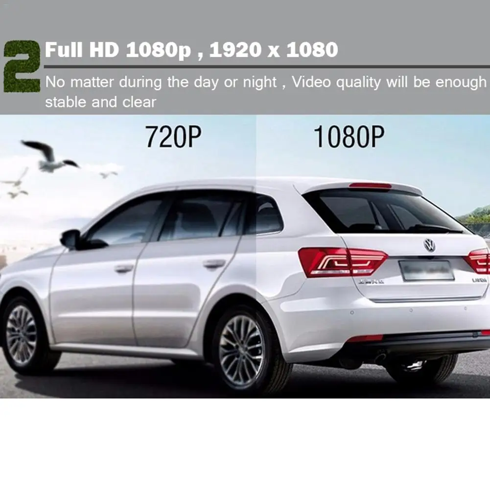 Автомобильный видеорегистратор с двумя объективами C10s Plus Full HD 1080P 2 0 "ЖК дисплей