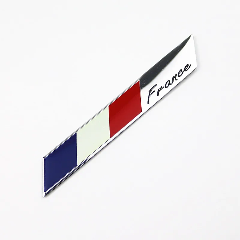 Wooeight 3D Алюминий сплав национальный флаг Франции эмблема знак наклейка на
