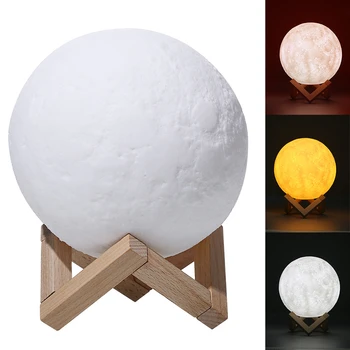 USB Charging Moon Night Light 3D Moon Light Printing Bedroom Decor Lamp Control/Touch Control Working time 8 hours
USB Charging Moon Night Light 3D Moon Light Printing Bedroom Decor Lamp Control/Touch Control Working time 8 hours