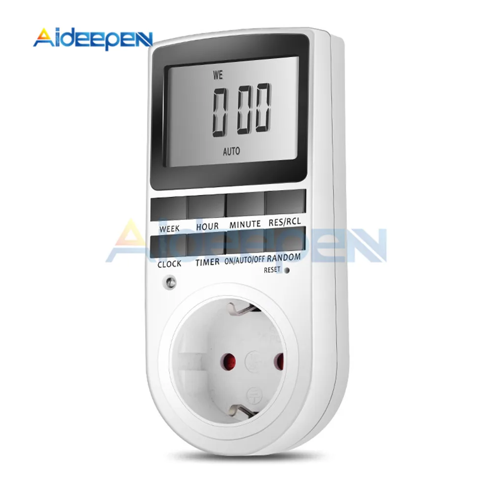 Electronic Digital Timer Switch 24 Hour Cyclic EU UK AU US BR FR Plug Kitchen Timer Outlet Programmable Timing Socket 220V
Electronic Digital Timer Switch 24 Hour Cyclic EU UK AU US BR FR Plug Kitchen Timer Outlet Programmable Timing Socket 220V