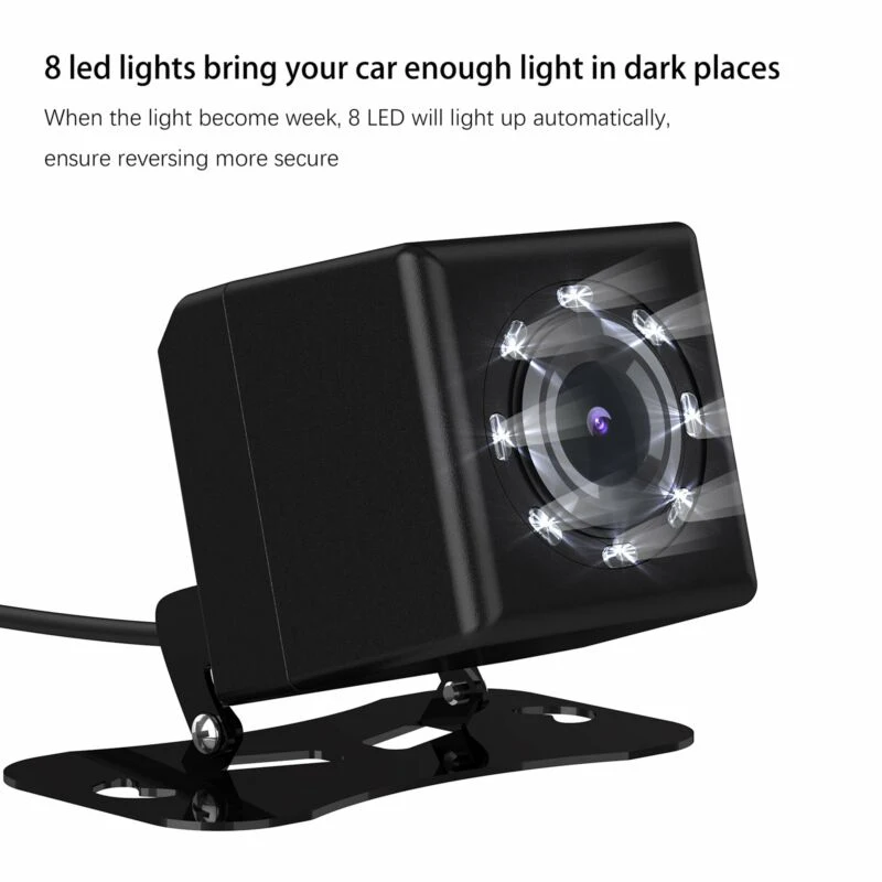 Car Backup Camera Rear View Reverse Night Vision Parking License Plate System 8 LED Lights: 8 LED + 110°viewing angle horizontal
Car Backup Camera Rear View Reverse Night Vision Parking License Plate System 8 LED Lights: 8 LED + 110°viewing angle horizontal