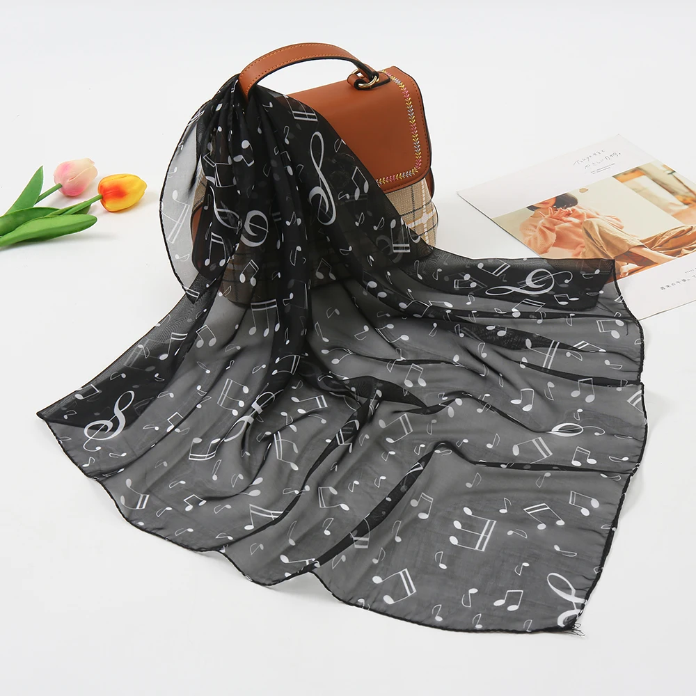 New Arrival Musical Note Scarf Chiffon Square Kerchief Women Summer Thin Scarves Print Handkerchief Lady Headscarf 62*62cm
New Arrival Musical Note Scarf Chiffon Square Kerchief Women Summer Thin Scarves Print Handkerchief Lady Headscarf 62*62cm