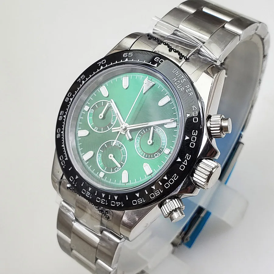 Quartz watches Chronograph watch men waterproof stainless steel Luminous 39MM DTN8
Quartz watches Chronograph watch men waterproof stainless steel Luminous 39MM DTN8