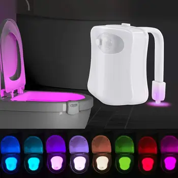 Smart LED Human Motion Sensor Activated Toilet Night Light Bathroom With 8 Color Toilet Seat Lamp Automatic Sensor Seat Light
Smart LED Human Motion Sensor Activated Toilet Night Light Bathroom With 8 Color Toilet Seat Lamp Automatic Sensor Seat Light