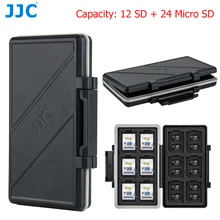 36 Slots Memory Card Case Water-Resistant Anti-Shock Memory Card Wallet for 24 Micro SD SDXC TF Cards and 12 SD SDXC SDHC Cards
36 Slots Memory Card Case Water-Resistant Anti-Shock Memory Card Wallet for 24 Micro SD SDXC TF Cards and 12 SD SDXC SDHC Cards