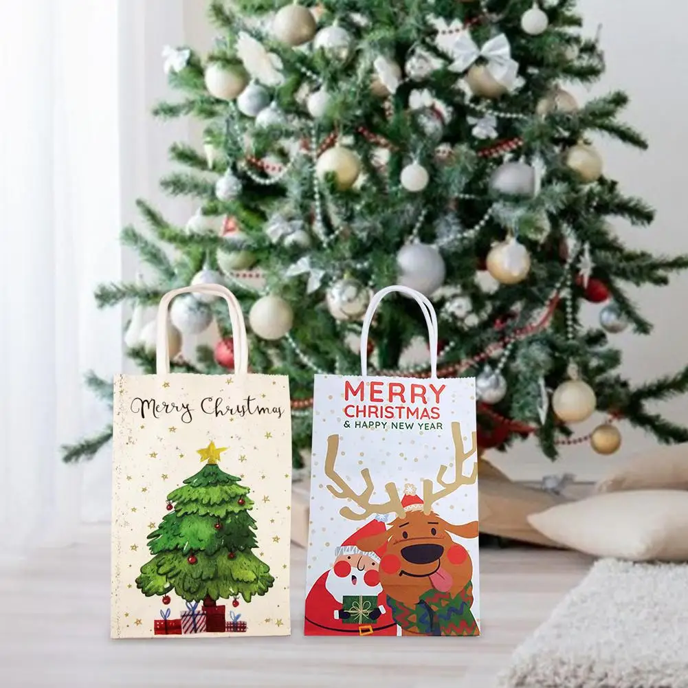 5pcs christmas paper gift box bags 2020 christmas