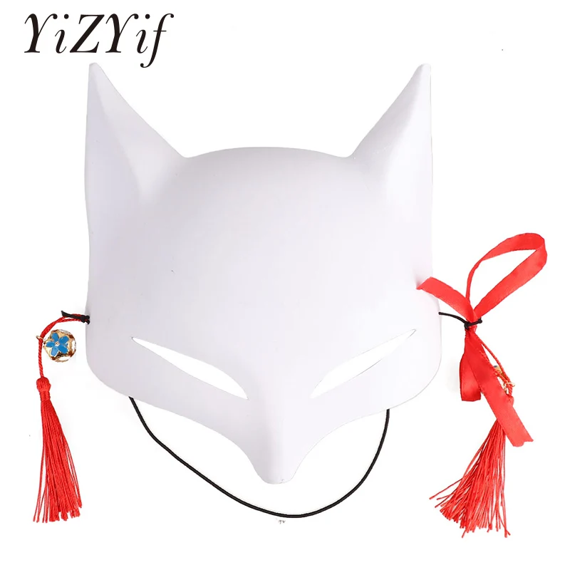 Cosplay Mask Japanese Half Face PVC Fox Mask with Tassels and Small Bells Party Show Masquerade Festival Ball Cosplay Costume
Cosplay Mask Japanese Half Face PVC Fox Mask with Tassels and Small Bells Party Show Masquerade Festival Ball Cosplay Costume