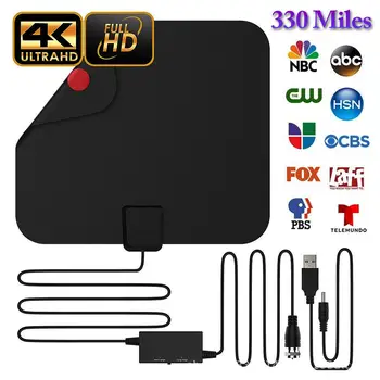Indoor HD Signal Amplifier Digital TV Antenna HDTV 4K 330 Mile Range 25DB For VHF UHF HDTV Antenna TV Signal Receiver Fox DVB-T2
Indoor HD Signal Amplifier Digital TV Antenna HDTV 4K 330 Mile Range 25DB For VHF UHF HDTV Antenna TV Signal Receiver Fox DVB-T2