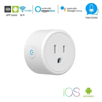 US Plug smart Wireless plug Intelligent Socket Smart Power Socket Remote Control Socket WiFi Smart Plug with Google Home Alexa
US Plug smart Wireless plug Intelligent Socket Smart Power Socket Remote Control Socket WiFi Smart Plug with Google Home Alexa