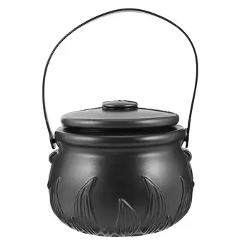 Novelty Candy Kettles with Lid Halloween Black Kettles Candy Holder Witches Cauldron with Handle (Size L without Fire Pattern)
Novelty Candy Kettles with Lid Halloween Black Kettles Candy Holder Witches Cauldron with Handle (Size L without Fire Pattern)