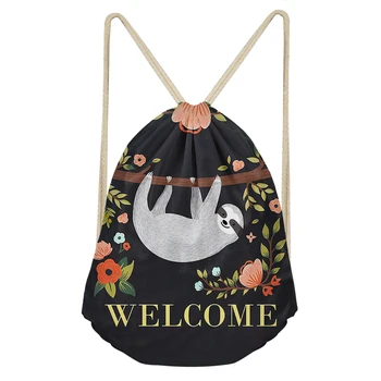 Cute Sloth Printing Drawstring Bag Ladies Storage Bag Women Shopping Bags Teenager Boys Girls Backpack Animal Shoulders Mochila
Cute Sloth Printing Drawstring Bag Ladies Storage Bag Women Shopping Bags Teenager Boys Girls Backpack Animal Shoulders Mochila