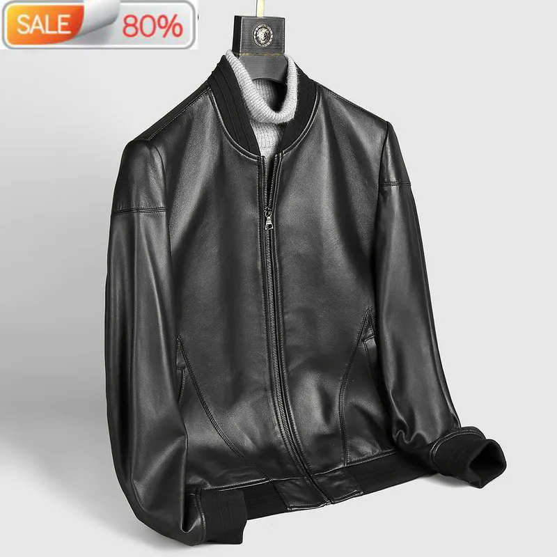 AYUNUSE Men's Genuine 2020 100% Sheepskin Leather Coat Motorcycle Bomber Jacket Casual Slim Fit P-1-F13 B23512
AYUNUSE Men's Genuine 2020 100% Sheepskin Leather Coat Motorcycle Bomber Jacket Casual Slim Fit P-1-F13 B23512