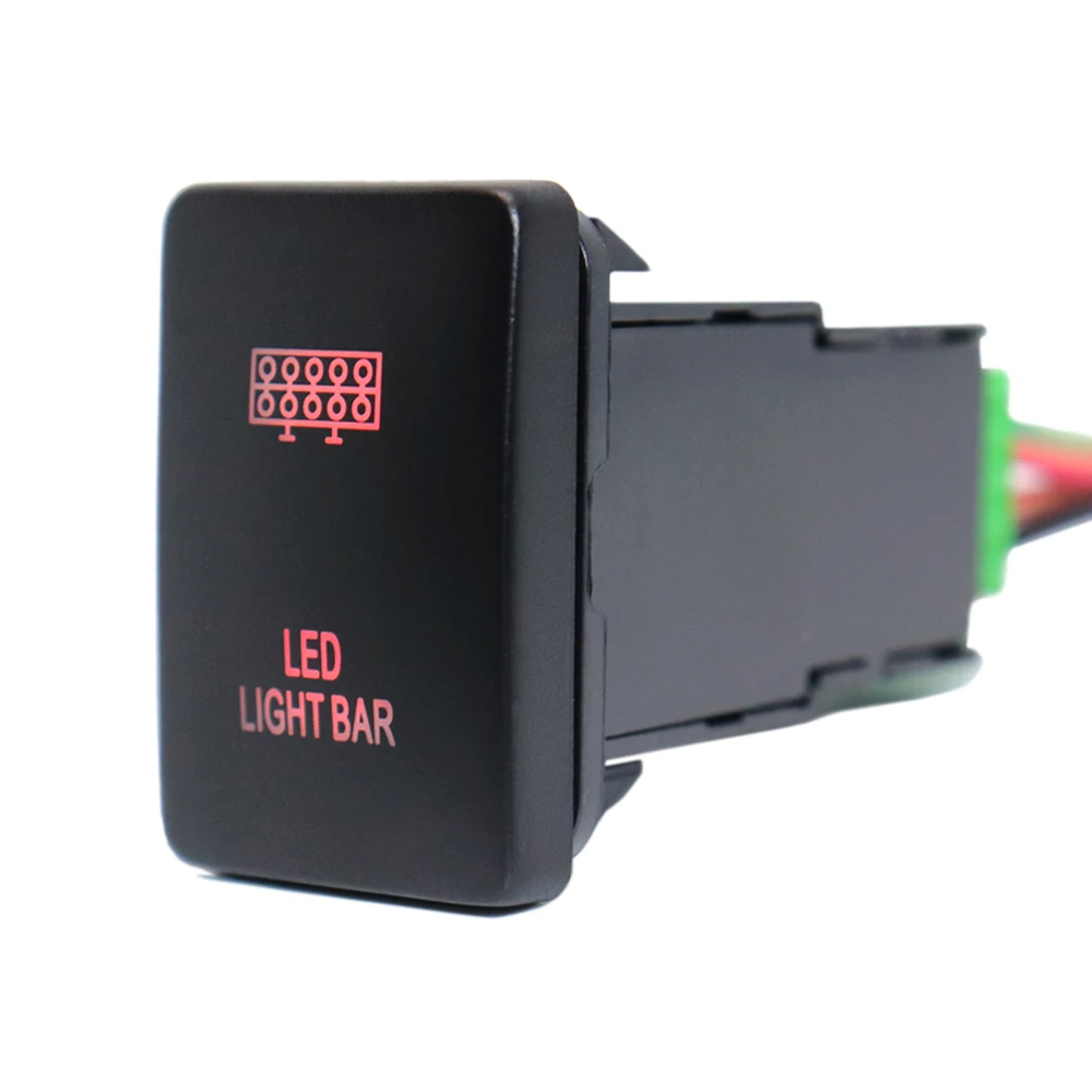 12V LED Light Bar Push Button Switch Red Led Lights with Connector Wire for Toyota Hilux Prado Highlander Landcruiser RAV4 Camry
12V LED Light Bar Push Button Switch Red Led Lights with Connector Wire for Toyota Hilux Prado Highlander Landcruiser RAV4 Camry