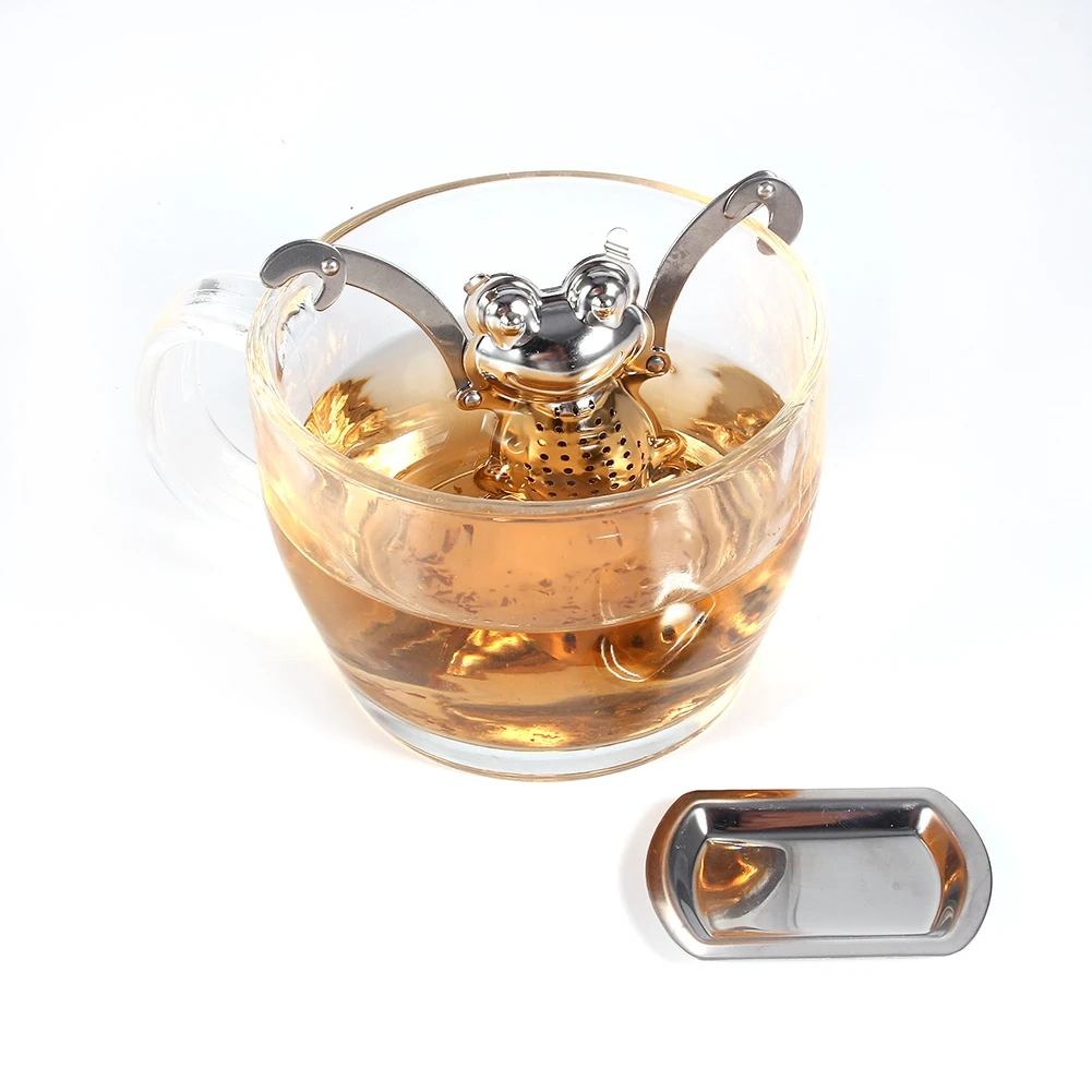 1PC Stainless Steel Frog Shape Tea Strainer Herb Spice Filter Kitchen Accessories Tea Infuser Mug Leaf Loose
1PC Stainless Steel Frog Shape Tea Strainer Herb Spice Filter Kitchen Accessories Tea Infuser Mug Leaf Loose